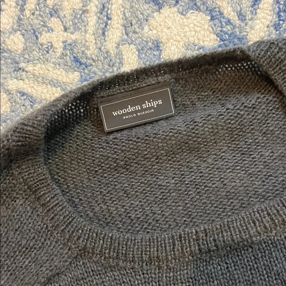 Wooden Ships Charcoal 'Football Mom' Knit Sweater - Picture 3 of 3